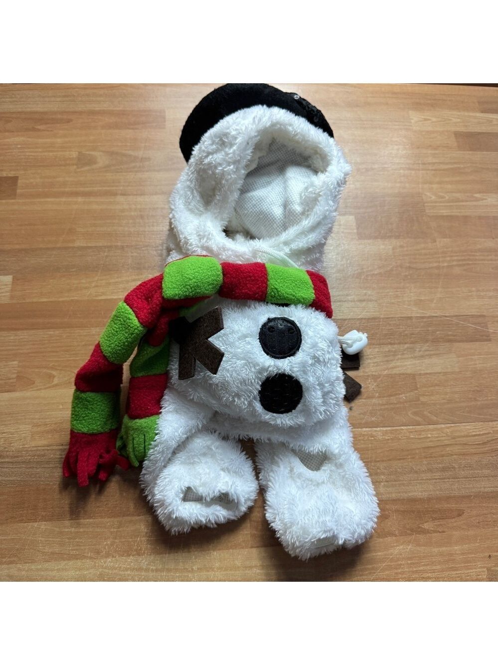 Snowman small dog costume from rubies nwt